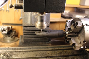 cutting a baffle